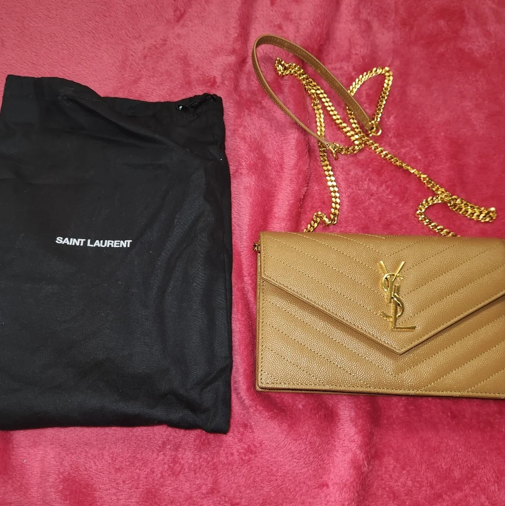 Saint Laurent YSL Tan CASSANDRE Bag - Picture 12 of 14